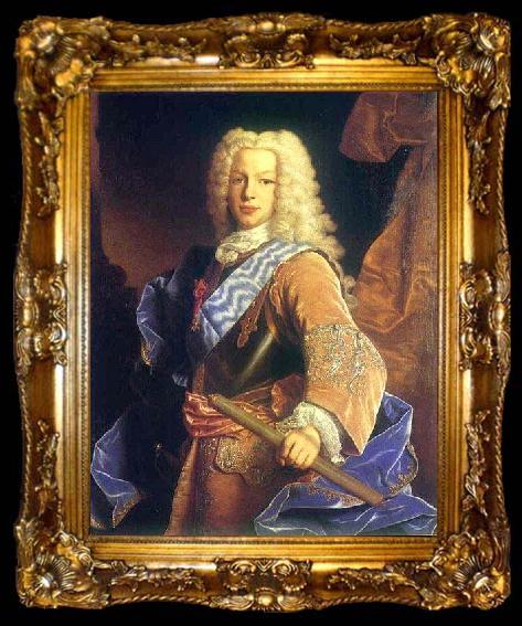 framed  Jean Ranc Portrait of King Ferdinand VI of Spain as Prince of Asturias, ta009-2